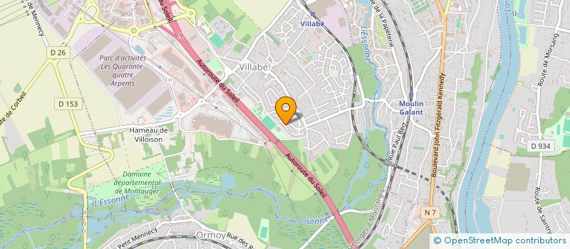 localisation de l'entreprise 919 502 526   VILLABE