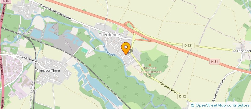 localisation de l'entreprise 919 511 683   THERDONNE