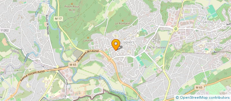 localisation de l'entreprise 919 611 913   CLAPIERS