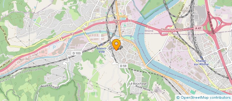 localisation de l'entreprise 919 615 922 à GIVORS