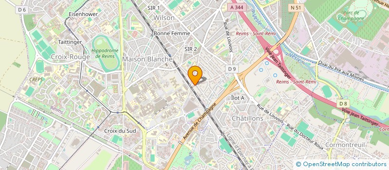 localisation de l'entreprise 919 664 714   REIMS