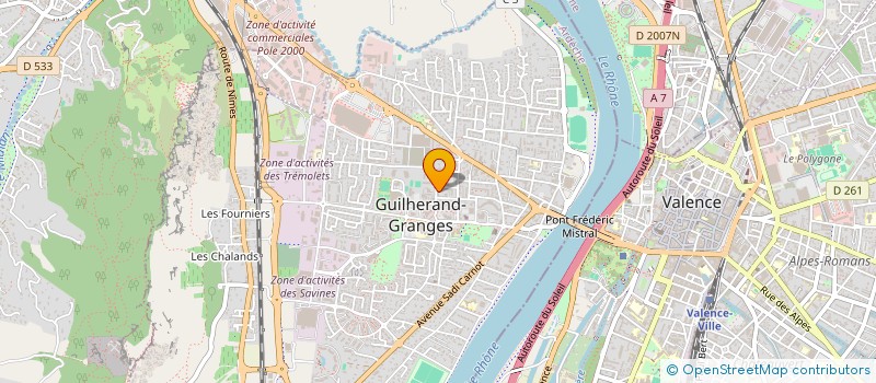 localisation de l'entreprise 919 672 626   GUILHERAND-GRANGES