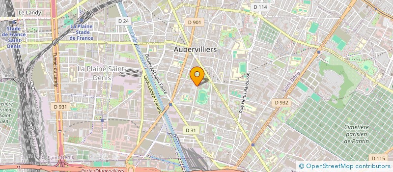 localisation de l'entreprise 919 727 701   AUBERVILLIERS