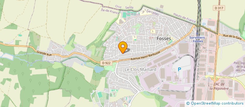 localisation de l'entreprise 919 773 622   FOSSES