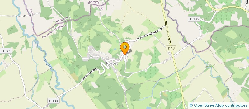 localisation de l'entreprise 919 788 786   PORTET