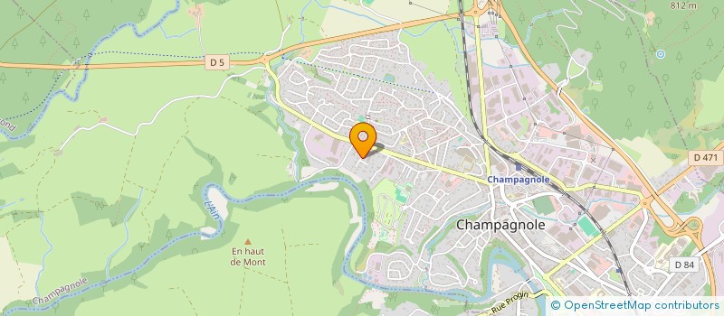 localisation de l'entreprise 919 840 850   CHAMPAGNOLE