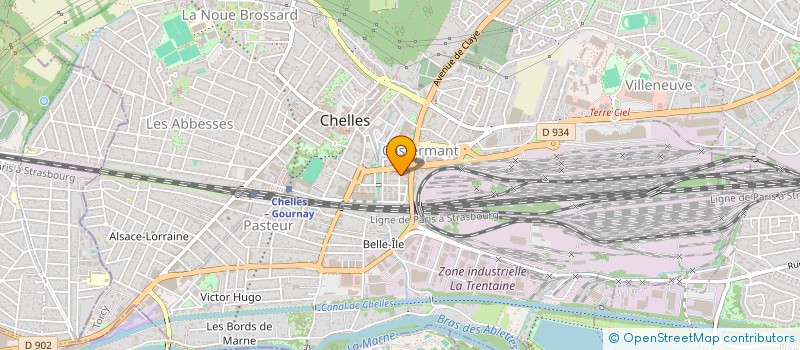 localisation de l'entreprise 919 849 182   CHELLES