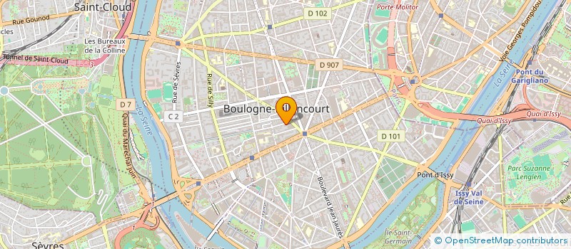 localisation de l'entreprise 919 874 537   BOULOGNE-BILLANCOURT