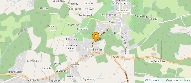 localisation de l'entreprise 919 877 977   MERIGNAC