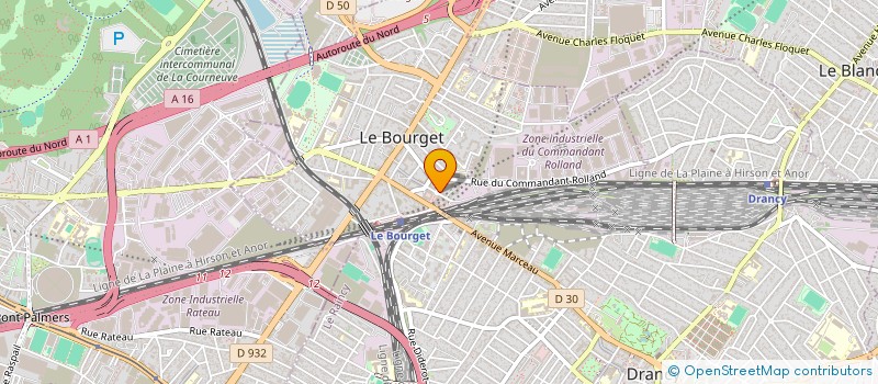 localisation de l'entreprise 919 880 468   LE BOURGET