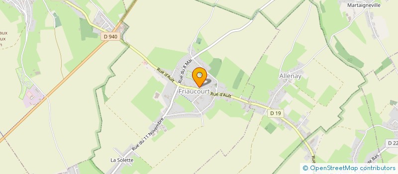 localisation de l'entreprise 919 886 200   FRIAUCOURT