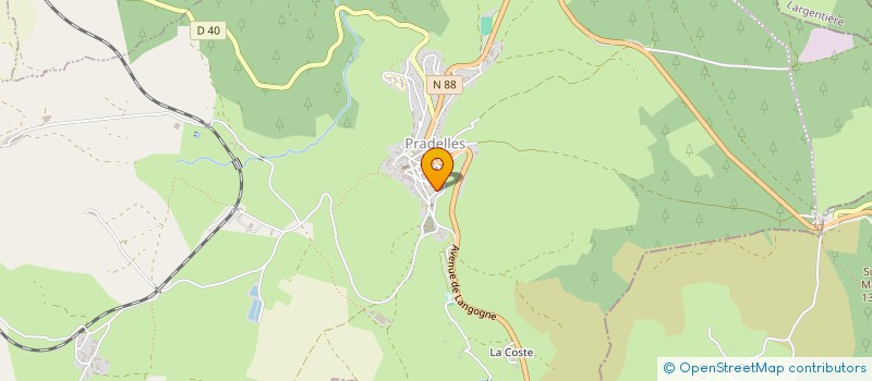 localisation de l'entreprise 919 889 113   PRADELLES