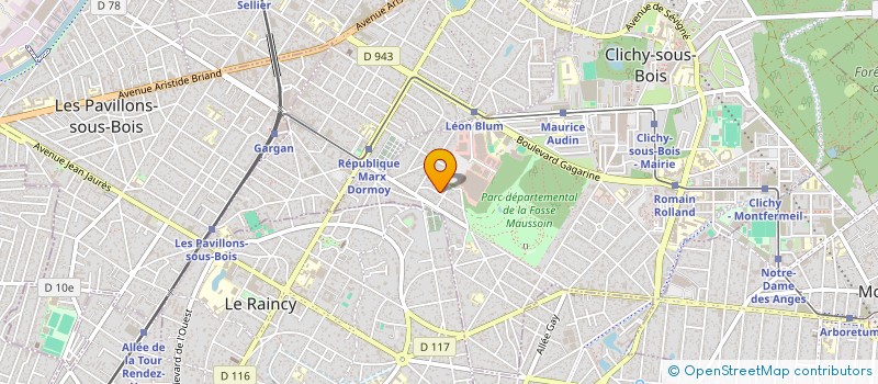 localisation de l'entreprise 919 889 840 à CLICHY-SOUS-BOIS