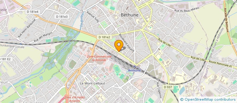 localisation de l'entreprise 919 893 370   BETHUNE