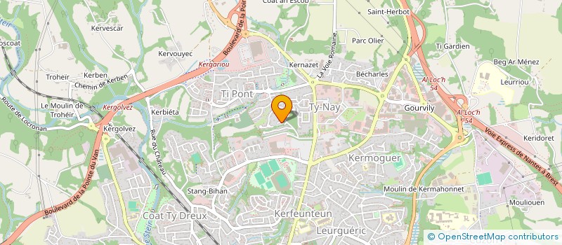 localisation de l'entreprise 919 995 001   QUIMPER