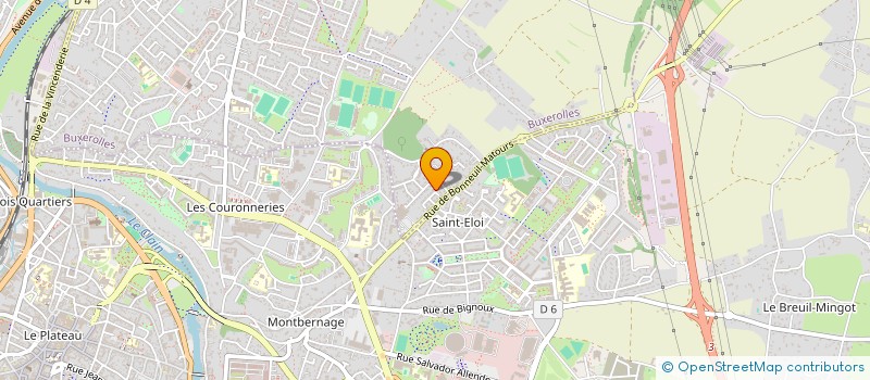 localisation de l'entreprise 91EME SECTION DE POITIERS DES MEDAILLES MILITAIRES à BUXEROLLES
