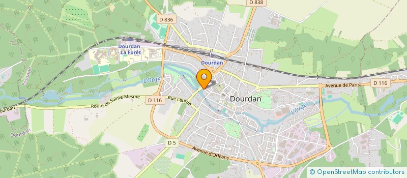 localisation de l'entreprise 91S  DOURDAN
