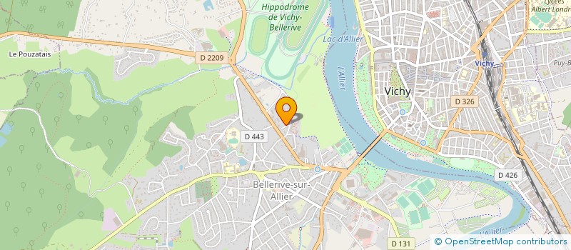 localisation de l'entreprise 92 à BELLERIVE-SUR-ALLIER