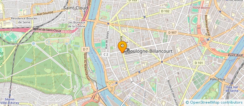 localisation de l'entreprise 92 98 RUE DE SILLY à BOULOGNE-BILLANCOURT