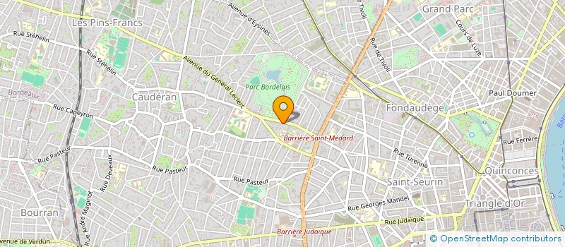 localisation de l'entreprise 92 AVENUE D'EYSINES  BORDEAUX