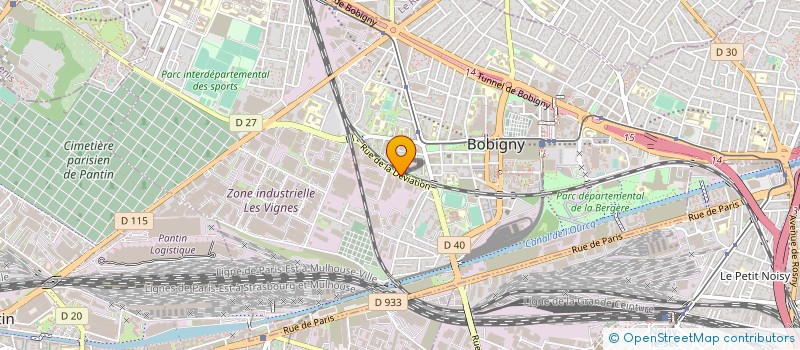localisation de l'entreprise 92 DISTRIB à BOBIGNY