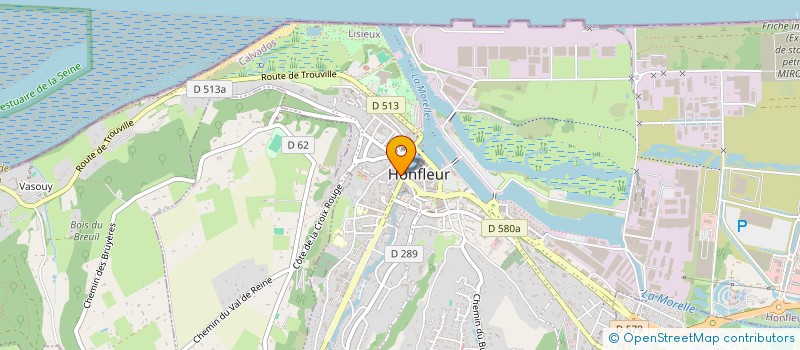 localisation de l'entreprise 92 QUAI SAINTE CATHERINE à HONFLEUR
