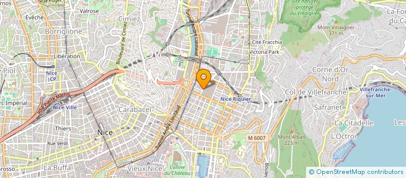 localisation de l'entreprise 92 ROQUEBILIERE à NICE