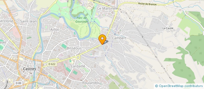 localisation de l'entreprise 92 RUE SOEUR AUDENET  CASTRES