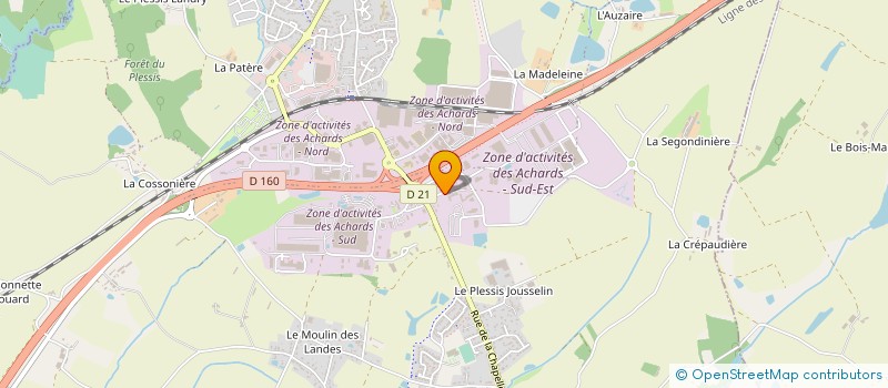 localisation de l'entreprise 920 018 439 à LES ACHARDS