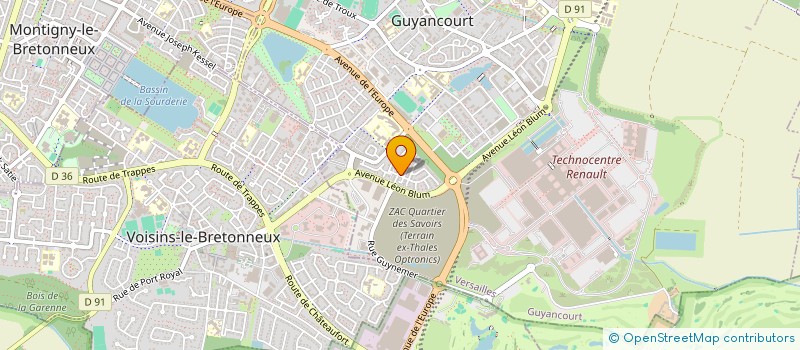 localisation de l'entreprise 920 071 875   GUYANCOURT