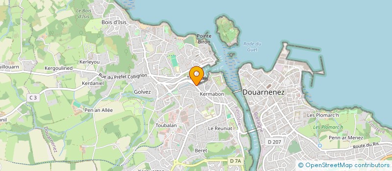 localisation de l'entreprise 920 150 596   DOUARNENEZ