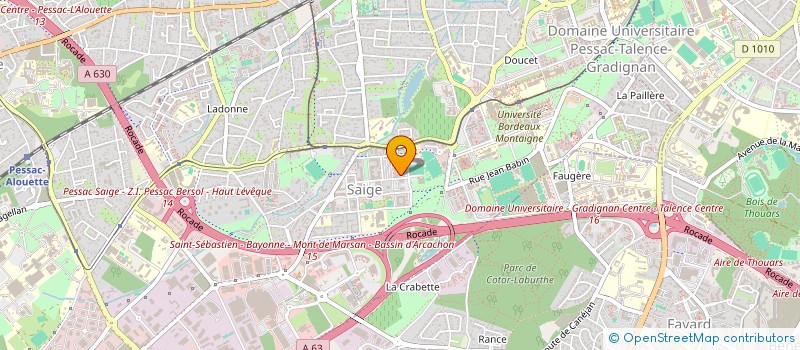 localisation de l'entreprise 920 185 550   PESSAC