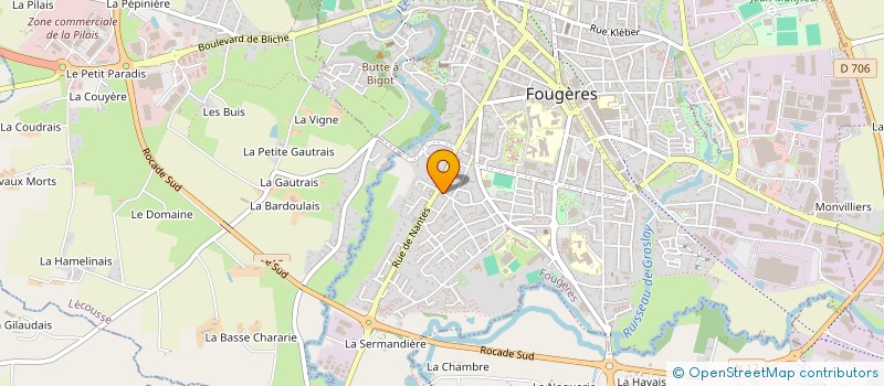 localisation de l'entreprise 920 302 940 à FOUGERES