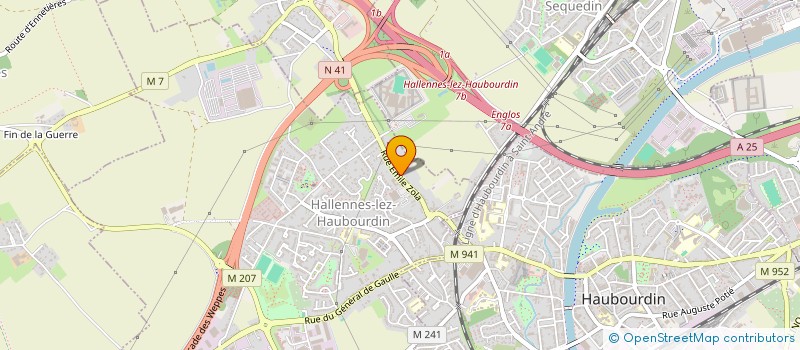 localisation de l'entreprise 920 326 220   HALLENNES-LEZ-HAUBOURDIN