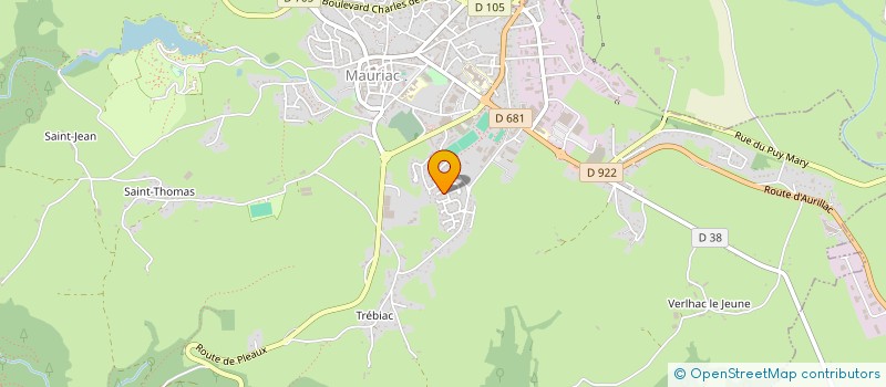 localisation de l'entreprise 920 395 886 à MAURIAC