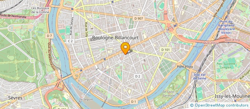 localisation de l'entreprise 920 443 793   BOULOGNE BILLANCOURT