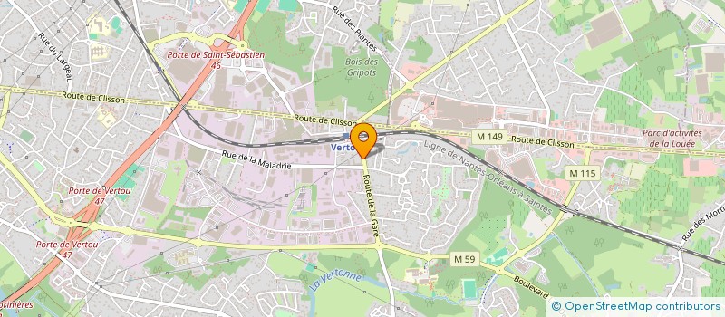 localisation de l'entreprise 920 459 013 à VERTOU