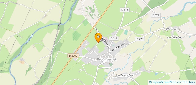 localisation de l'entreprise 920 521 796   BROUT-VERNET