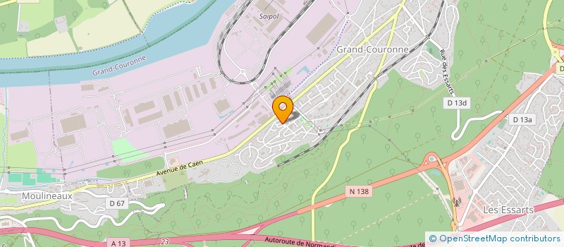 localisation de l'entreprise 920 527 629   GRAND-COURONNE