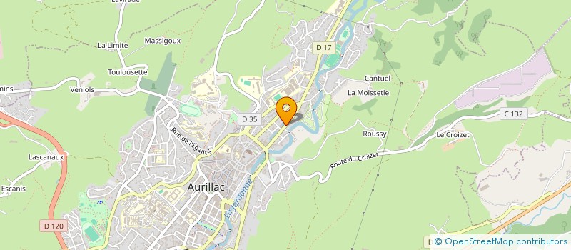 localisation de l'entreprise 920 536 927  à AURILLAC