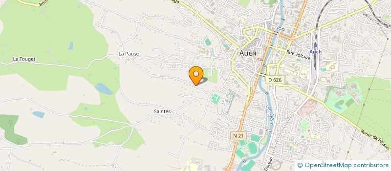 localisation de l'entreprise 920 548 641   AUCH