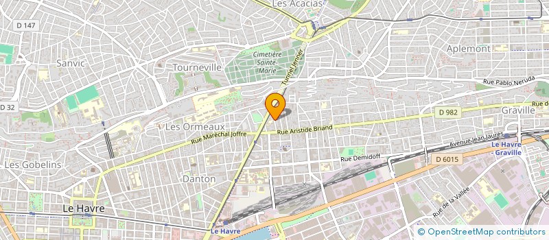 localisation de l'entreprise 920 551 603 à LE HAVRE