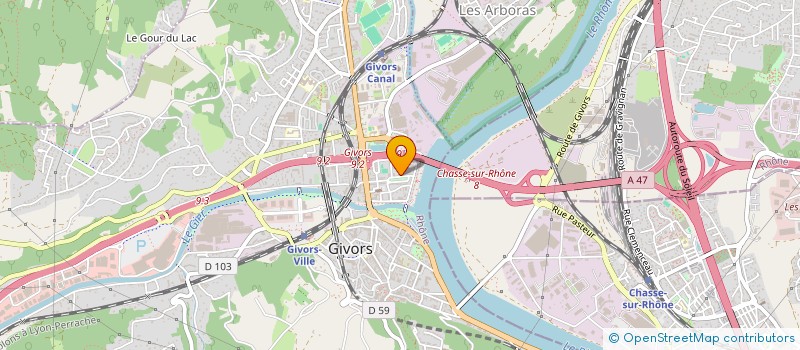 localisation de l'entreprise 920 594 082 à GIVORS