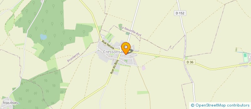 localisation de l'entreprise 920 625 506   CRESSONSACQ