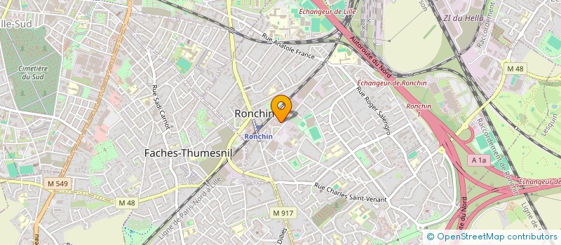 localisation de l'entreprise 920 705 159   RONCHIN
