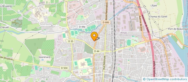 localisation de l'entreprise 920 740 412 à VILLEFRANCHE-SUR-SAONE