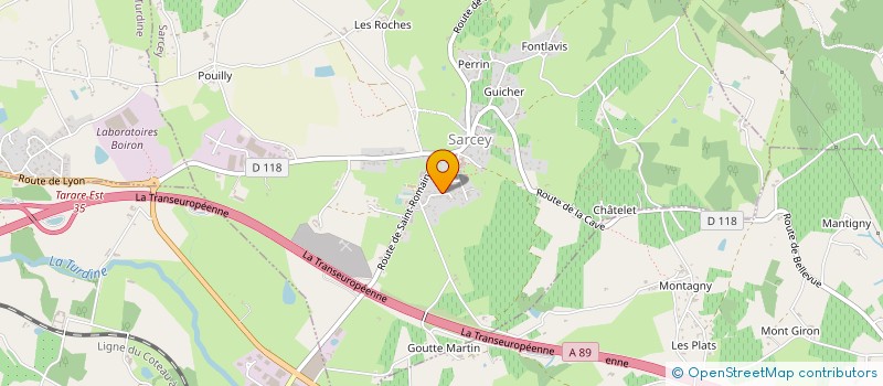 localisation de l'entreprise 920 749 108   SARCEY