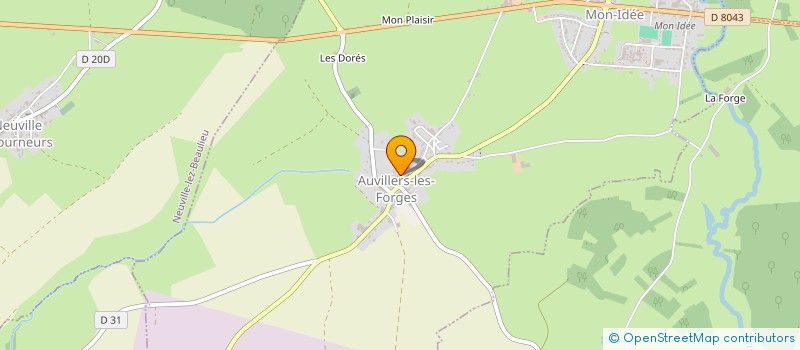 localisation de l'entreprise 920 779 196   AUVILLERS-LES-FORGES