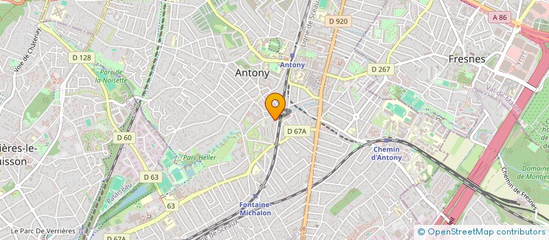 localisation de l'entreprise 920 790 110  à ANTONY