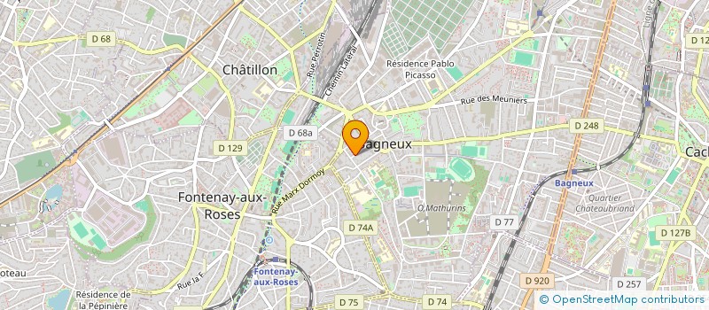 localisation de l'entreprise 920 799 483 à BAGNEUX